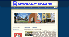 Desktop Screenshot of gimnazjum.zbaszyn.pl