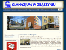 Tablet Screenshot of gimnazjum.zbaszyn.pl
