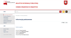 Desktop Screenshot of bip.zbaszyn.pl